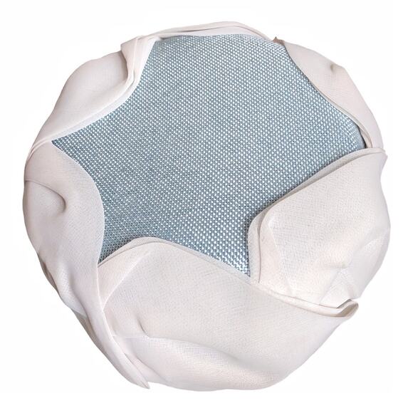 Vintage Hat 1960's Pillbox Organza Leaf Garden Party Day Hat Vintage Accessories - Picture 2 of 6